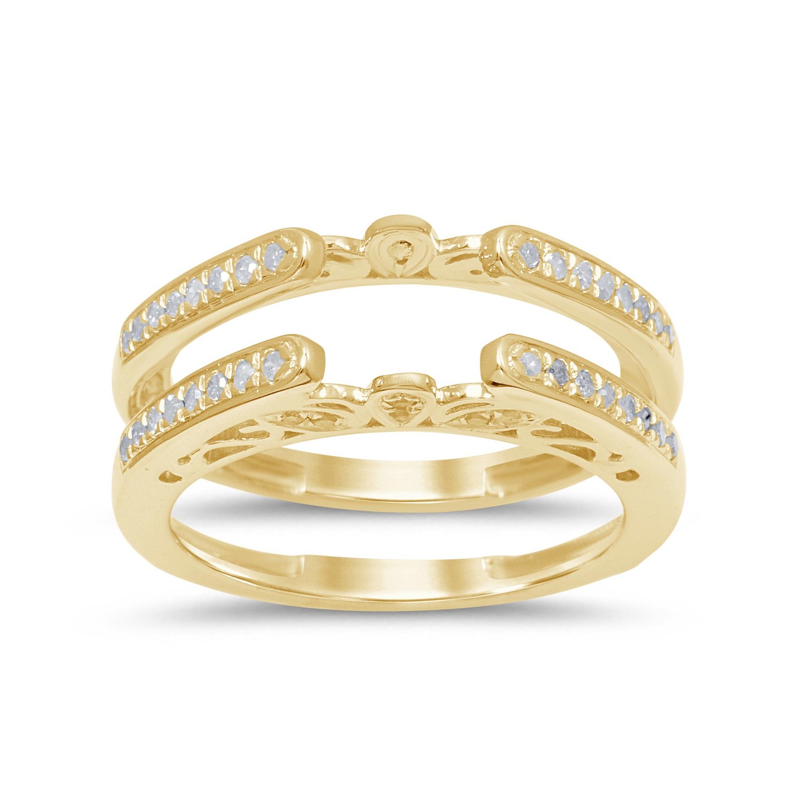 10K 0.25-0.27CT D-RING GUARD LDS RDS MICRO PRONG