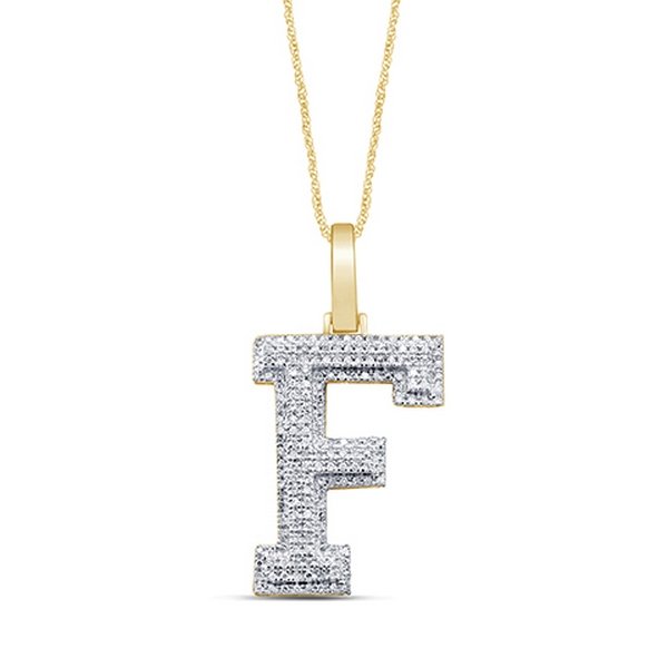 10K 0.27-0.31CT D-ALPHABET RDS BLOCK "INITIAL F"