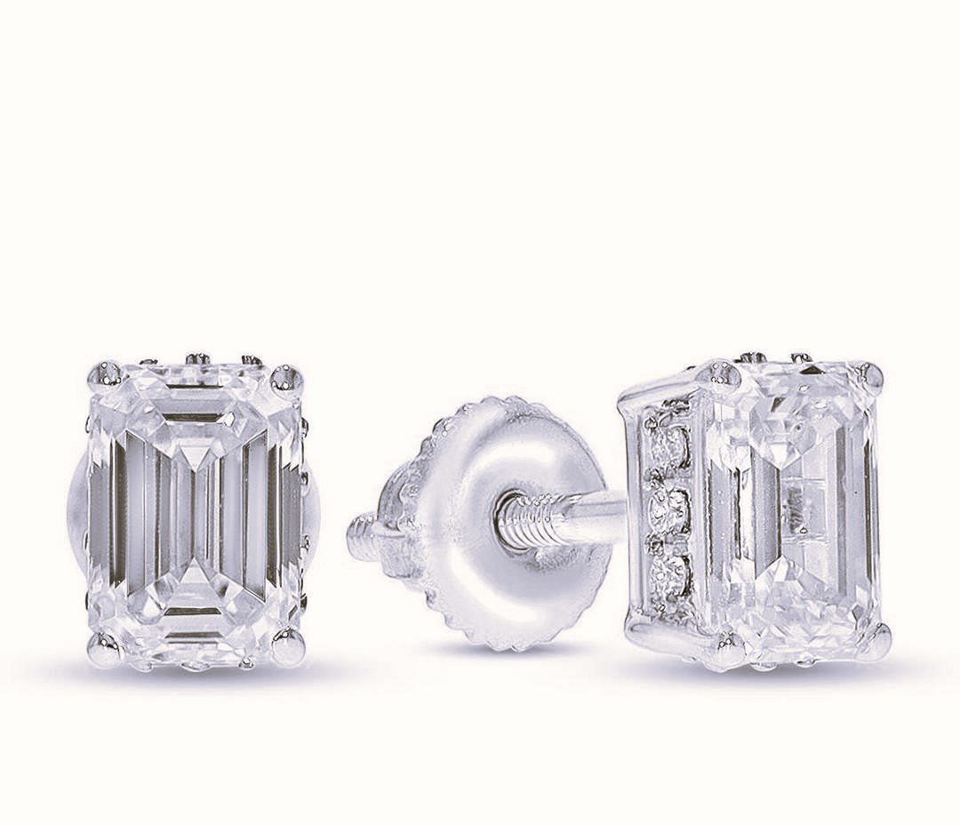LG - 14K 0.51-0.58CT D-EARRING LDS EME/RDS CERTIFIED