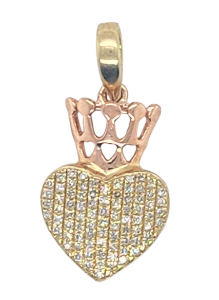 10K 0.13CT DPENDANT RDS MP "HEART"